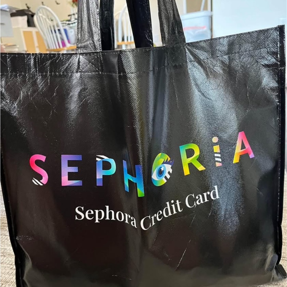 Sephoria Black Tote with Colorful Logo